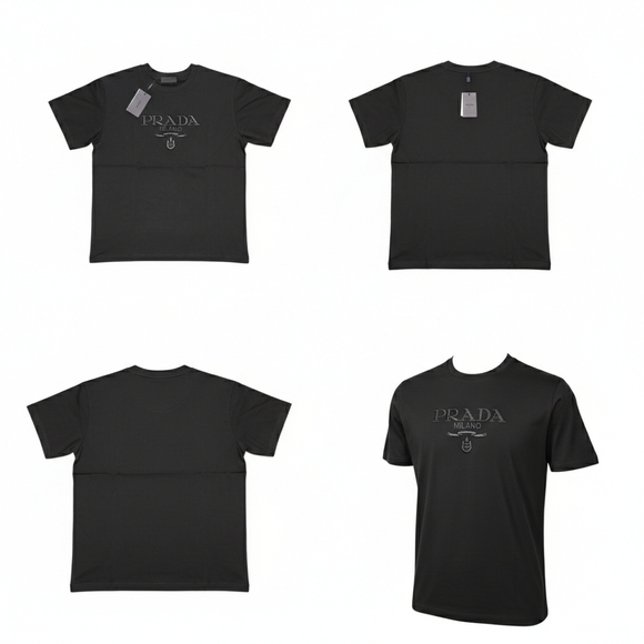 Prada Black Men's Short Sleeve Tee